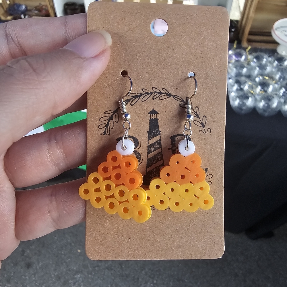 Beautiful Beacons Handmade Candy Corn Earrings